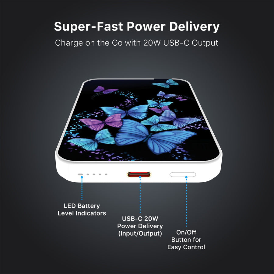 MyBat Design Lab 5000mAh Magnetic Wireless Power Bank - White - Butterfly Night - MPBBAT132-WH-021-7.jpg