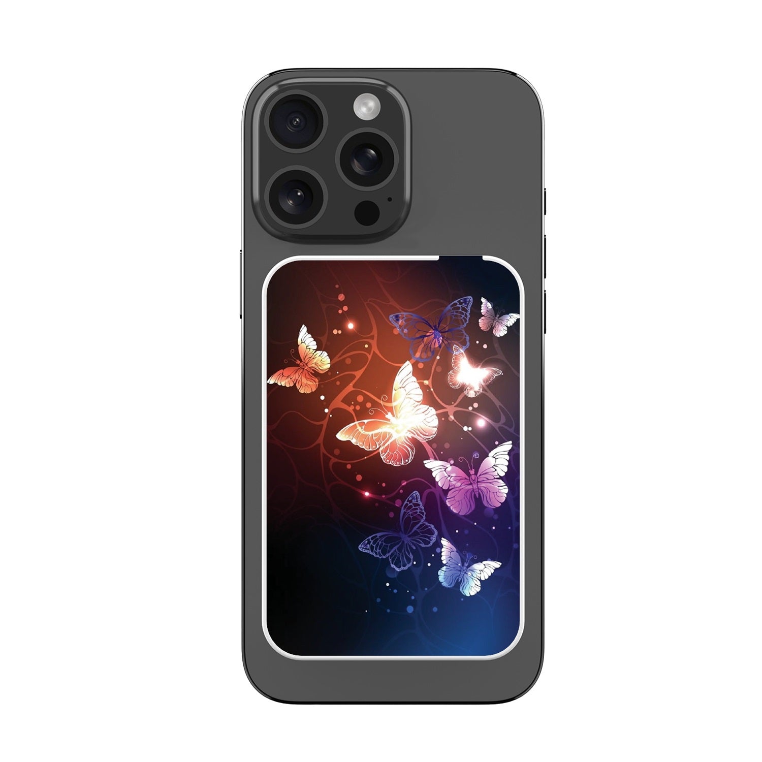MyBat Design Lab 5000mAh Magnetic Wireless Power Bank - White - Neon Butterflies - MPBBAT132-WH-022-3.jpg