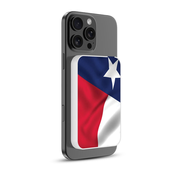 MyBat Design Lab 5000mAh Magnetic Wireless Power Bank - White - Texas State Flag - MPBBAT132-WH-026-2.jpg