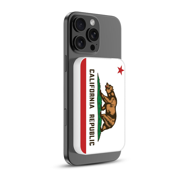 MyBat Design Lab 5000mAh Magnetic Wireless Power Bank - White - California State Flag - MPBBAT132-WH-027-2.jpg
