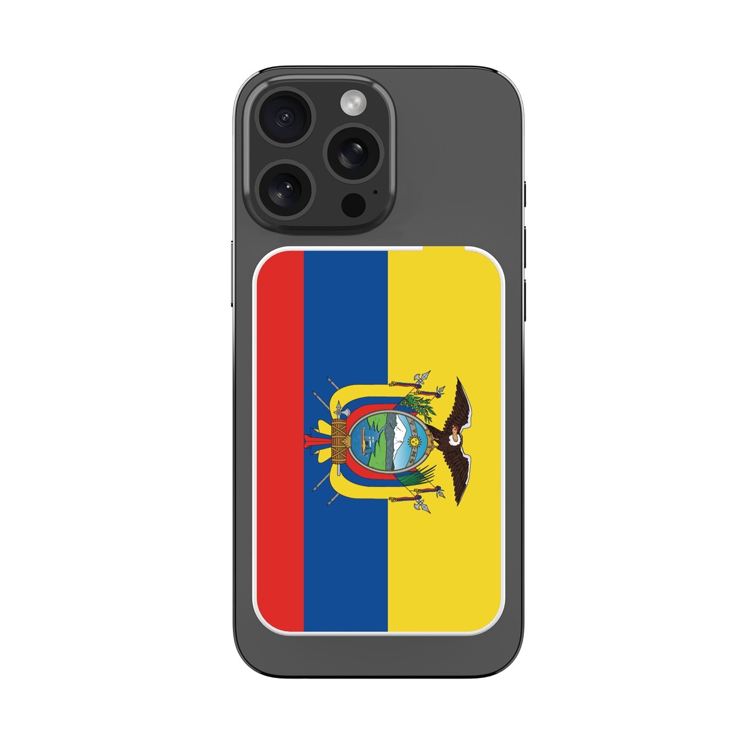 MyBat Design Lab 5000mAh Magnetic Wireless Power Bank - White - Ecuadorean Flag - MPBBAT132-WH-030-3.jpg
