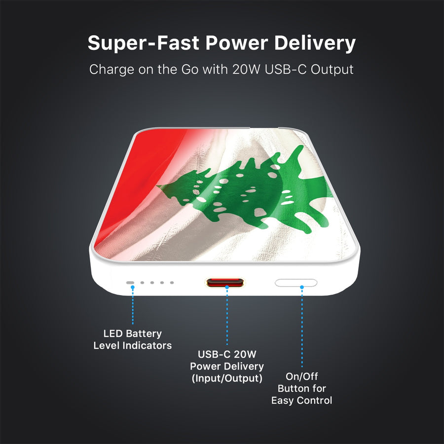 MyBat Design Lab 5000mAh Magnetic Wireless Power Bank - White - Lebanese Flag - MPBBAT132-WH-033-7.jpg