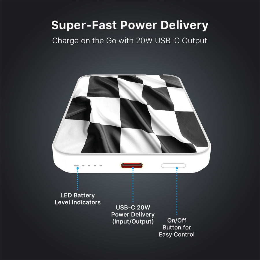 MyBat Design Lab 5000mAh Magnetic Wireless Power Bank - White - Racing Flag - MPBBAT132-WH-040-7.jpg