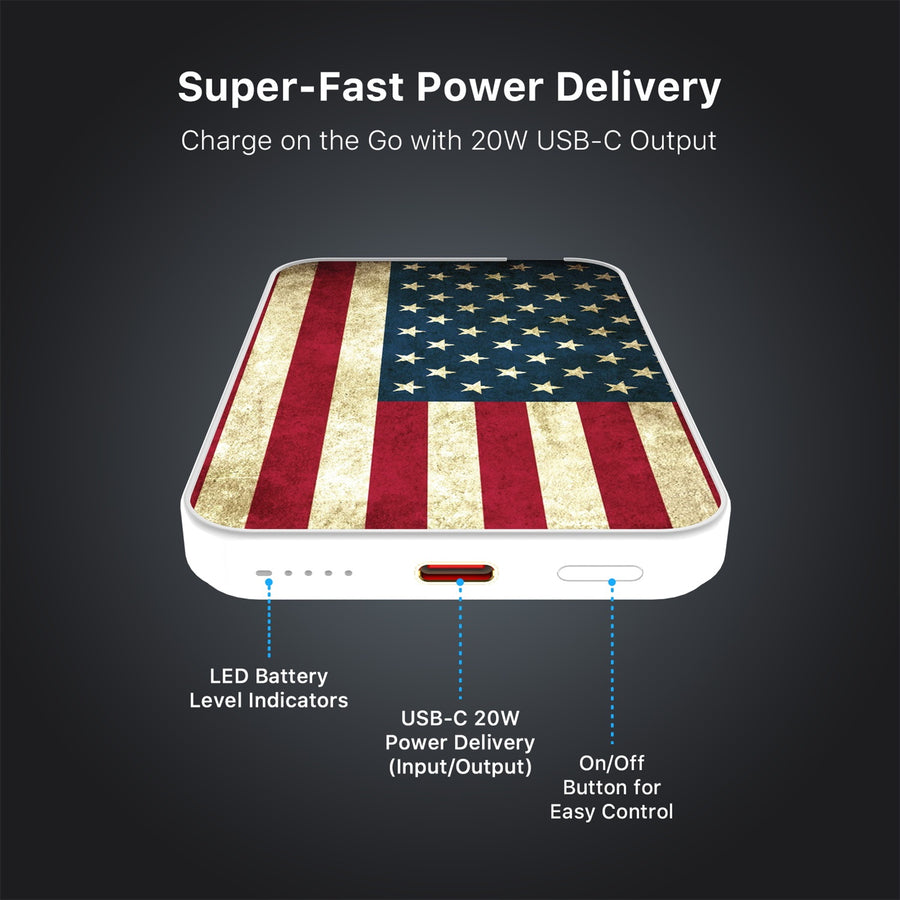 MyBat Design Lab 5000mAh Magnetic Wireless Power Bank - White - American Flag - MPBBAT132-WH-043-7.jpg