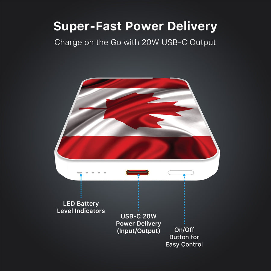 MyBat Design Lab 5000mAh Magnetic Wireless Power Bank - White - Canadian Flag - MPBBAT132-WH-044-7.jpg