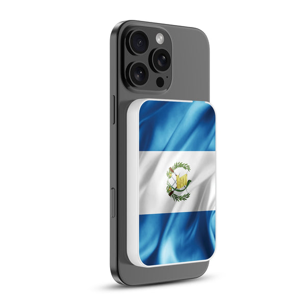 MyBat Design Lab 5000mAh Magnetic Wireless Power Bank - White - Guatemalan Flag - MPBBAT132-WH-045-2.jpg