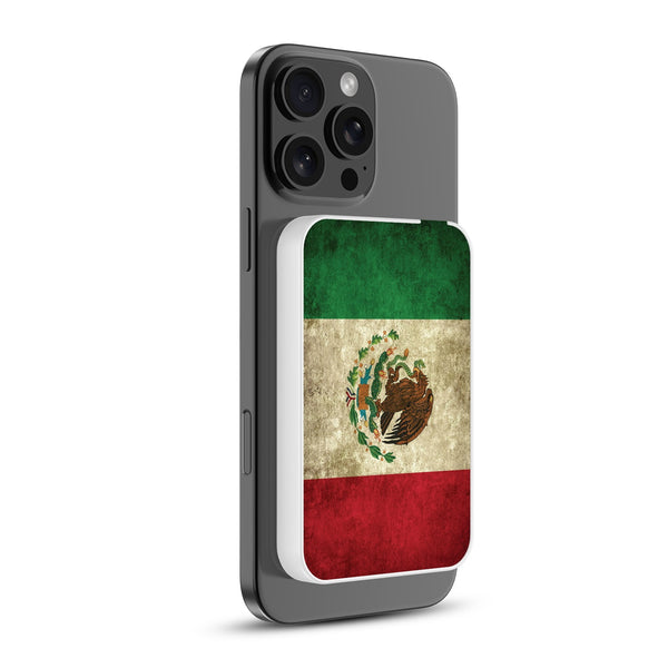 MyBat Design Lab 5000mAh Magnetic Wireless Power Bank - White - Mexican Flag - MPBBAT132-WH-046-2.jpg