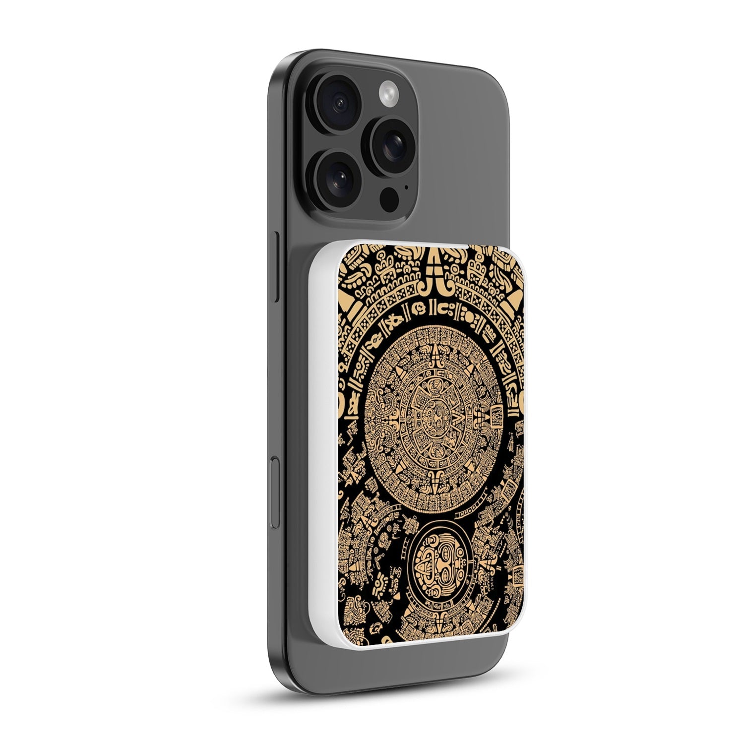 MyBat Design Lab 5000mAh Magnetic Wireless Power Bank - White - Mayan Calendar - MPBBAT132-WH-052-2.jpg