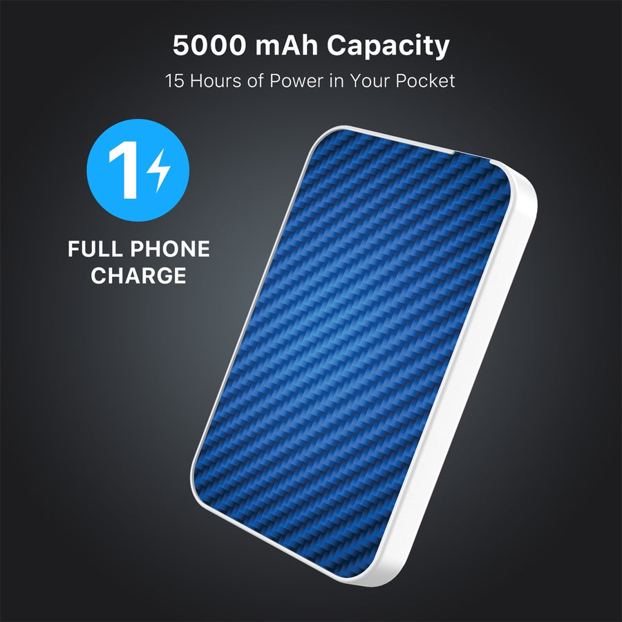 MyBat Design Lab 5000mAh Magnetic Wireless Power Bank - White - Blue Carbon Fiber - MPBBAT132-WH-084-8.jpg