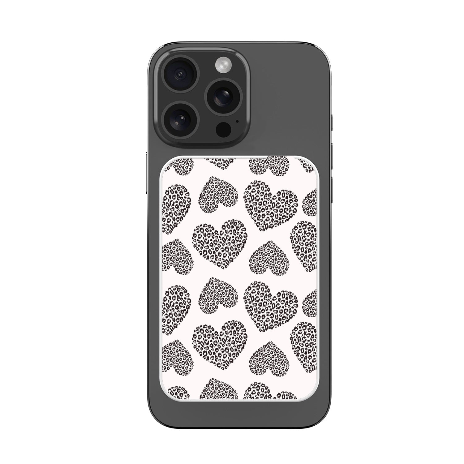 MyBat Design Lab 5000mAh Magnetic Wireless Power Bank - White - Leopard Print Hearts - MPBBAT132-WH-098-3.jpg