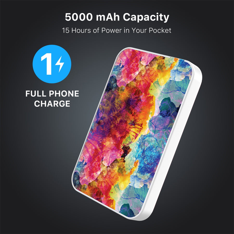 MyBat Design Lab 5000mAh Magnetic Wireless Power Bank - White - Color Burst - MPBBAT132-WH-108-8.jpg