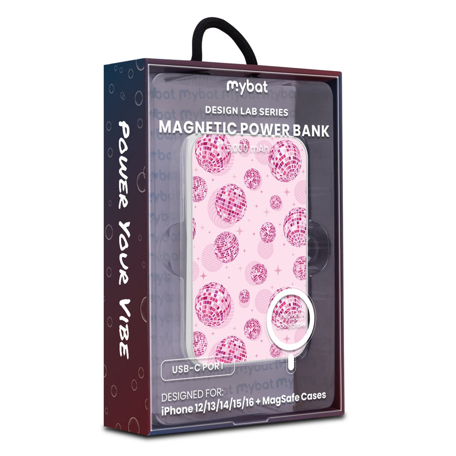 MyBat Design Lab 5000mAh Magnetic Wireless Power Bank - White - Disco Balls - MPBBAT132-WH-109-9.jpg