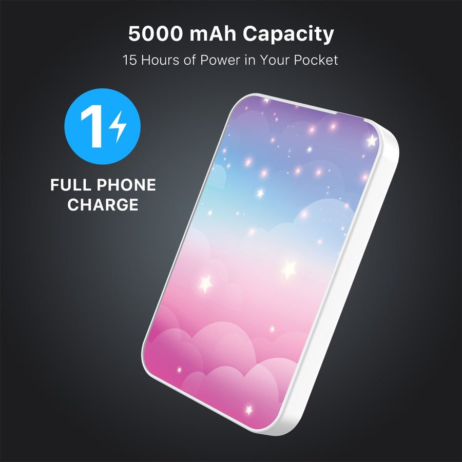 MyBat Design Lab 5000mAh Magnetic Wireless Power Bank - White - Clouds & Stars - MPBBAT132-WH-110-8.jpg