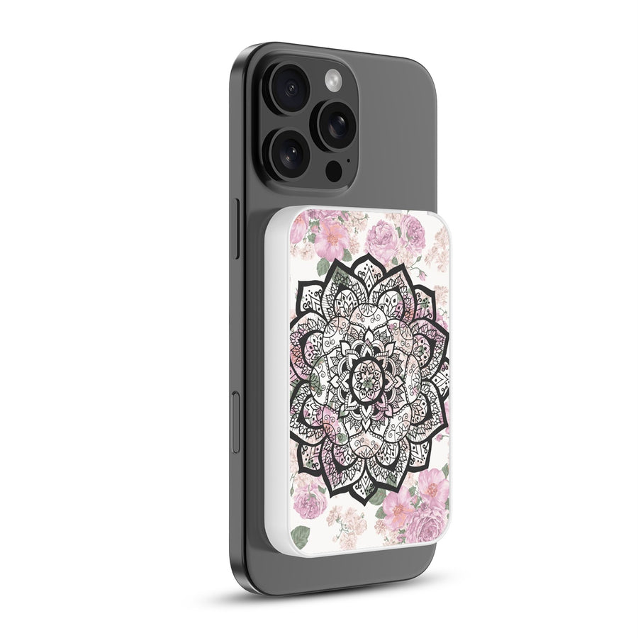 MyBat Design Lab 5000mAh Magnetic Wireless Power Bank - White - Mandala - MPBBAT132-WH-113-2.jpg