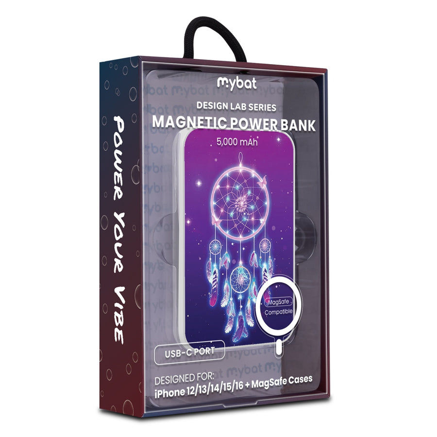 MyBat Design Lab 5000mAh Magnetic Wireless Power Bank - White - Neon Dreamcatcher - MPBBAT132-WH-114-9.jpg
