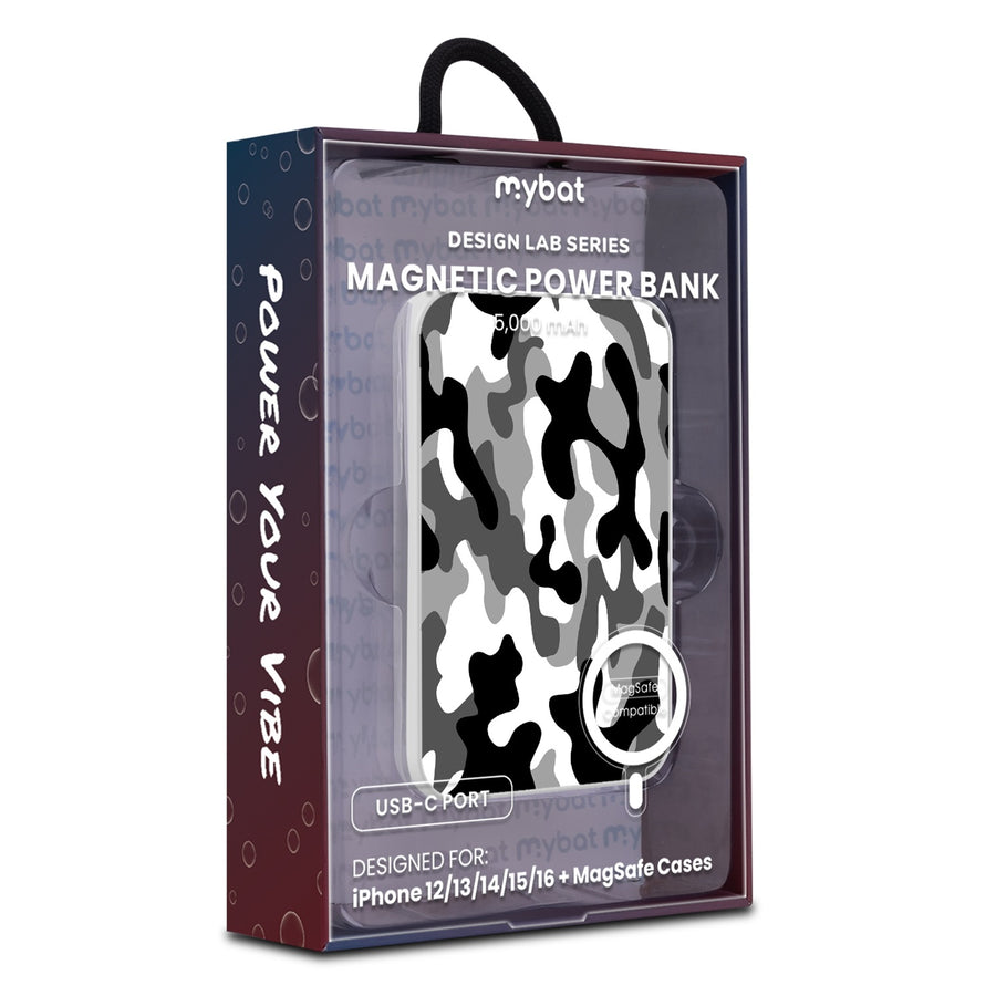 MyBat Design Lab 5000mAh Magnetic Wireless Power Bank - White - Black & White Camouflage - MPBBAT132-WH-122-9.jpg