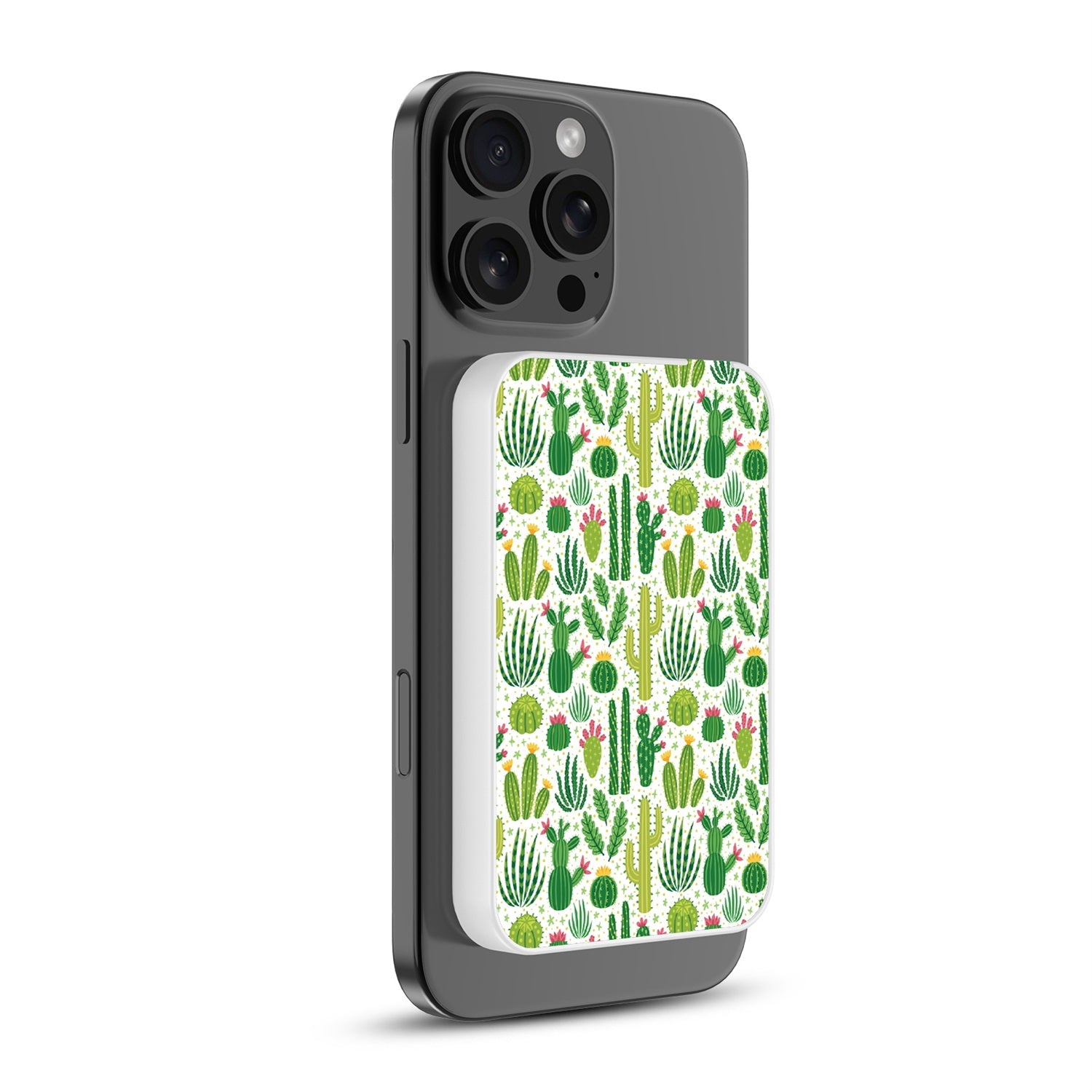 MyBat Design Lab 5000mAh Magnetic Wireless Power Bank - White - Succulents - MPBBAT132-WH-123-2.jpg