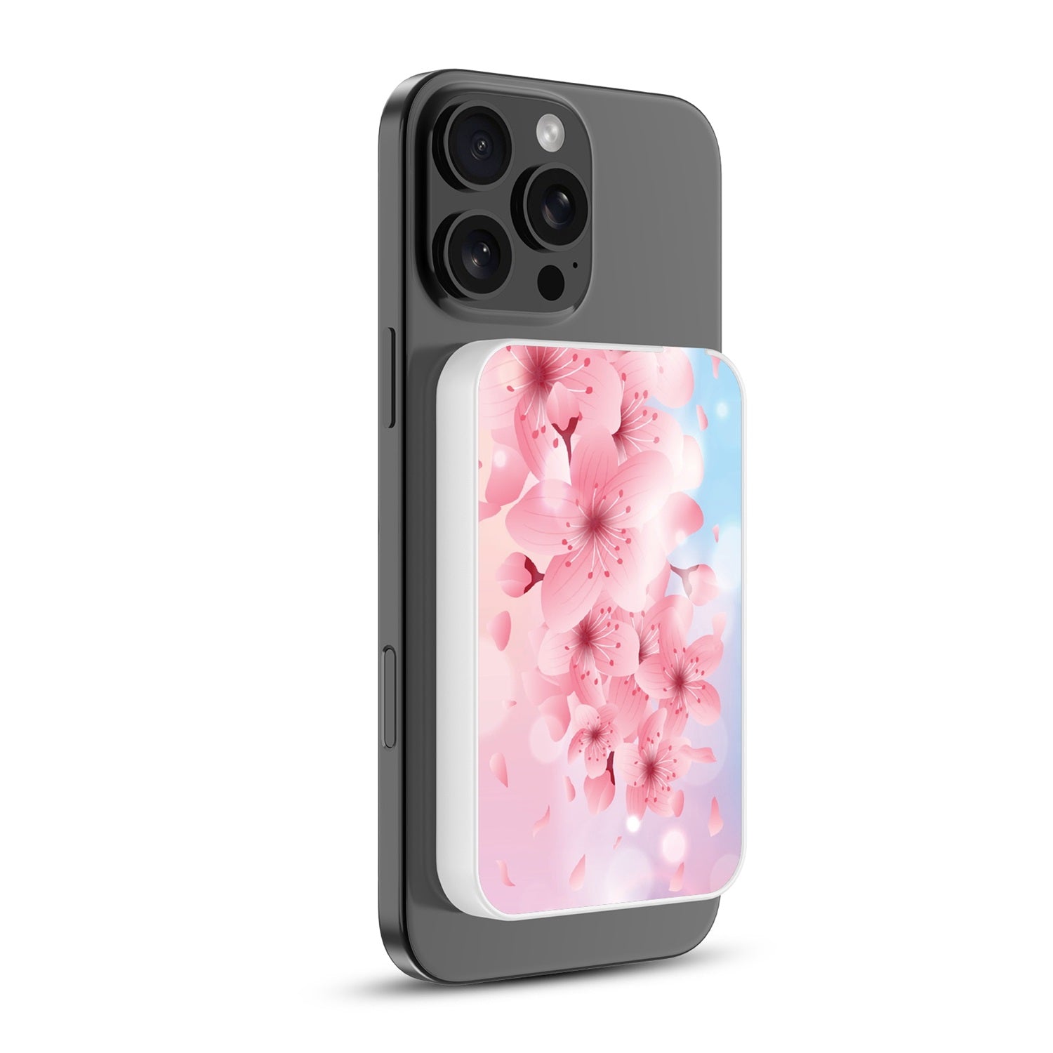 MyBat Design Lab 5000mAh Magnetic Wireless Power Bank - White - Cherry Blossoms - MPBBAT132-WH-131-2.jpg