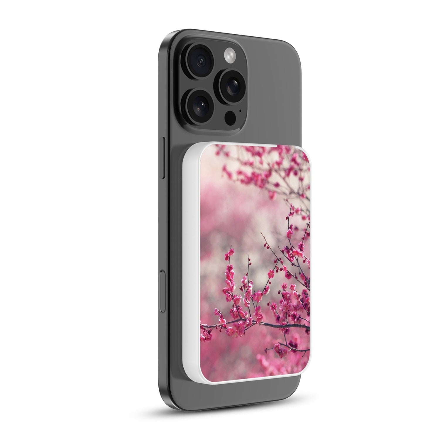 MyBat Design Lab 5000mAh Magnetic Wireless Power Bank - White - Sakura Blooms - MPBBAT132-WH-132-2.jpg