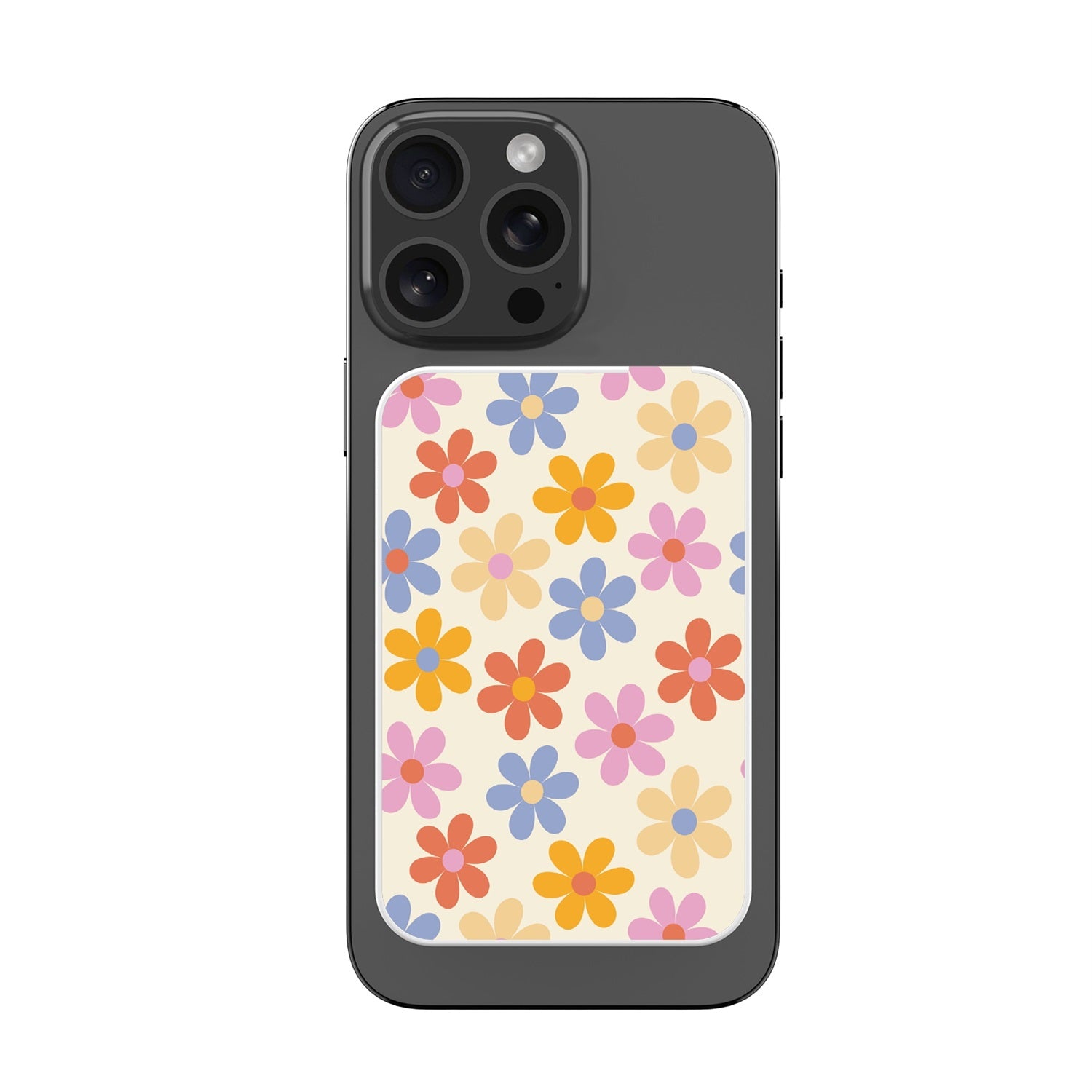 MyBat Design Lab 5000mAh Magnetic Wireless Power Bank - White - Retro Daisies - MPBBAT132-WH-137-3.jpg