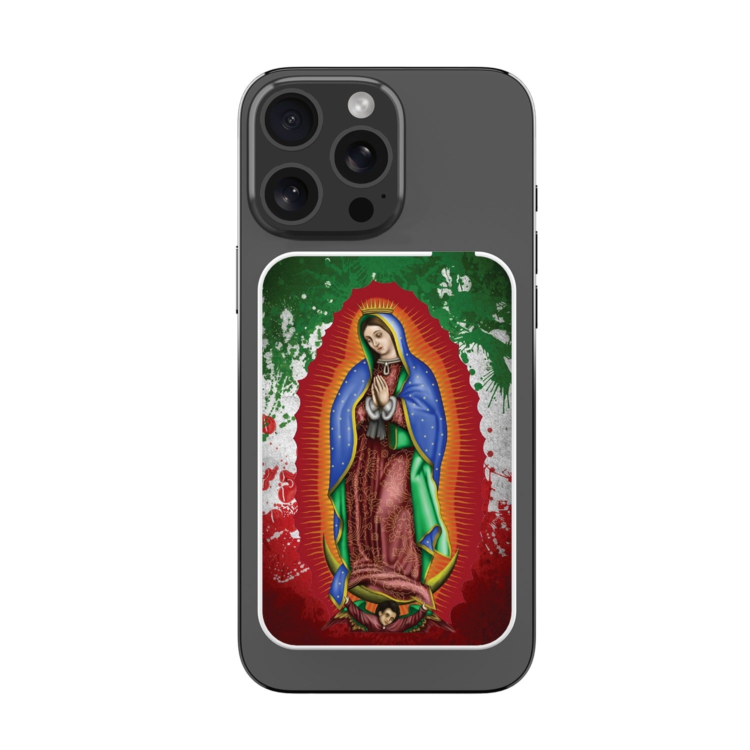 MyBat Design Lab 5000mAh Magnetic Wireless Power Bank - White - Guadalupe Virgin Mary - MPBBAT132-WH-139-3.jpg