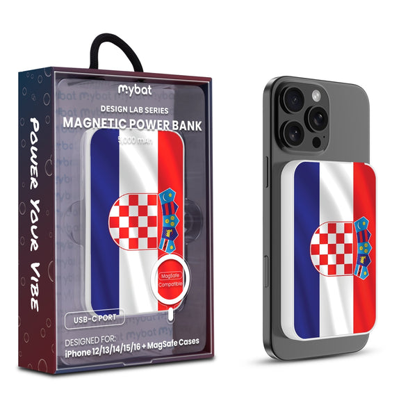 MyBat Design Lab 5000mAh Magnetic Wireless Power Bank - White - Croatia Flag - MPBBAT132-WH-143-1.jpg