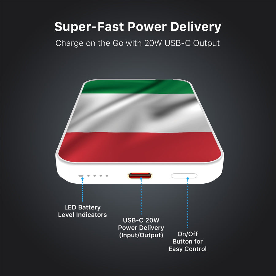 MyBat Design Lab 5000mAh Magnetic Wireless Power Bank - White - Italy Flag - MPBBAT132-WH-150-7.jpg