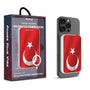 MyBat Design Lab 5000mAh Magnetic Wireless Power Bank - White - Turkey Flag