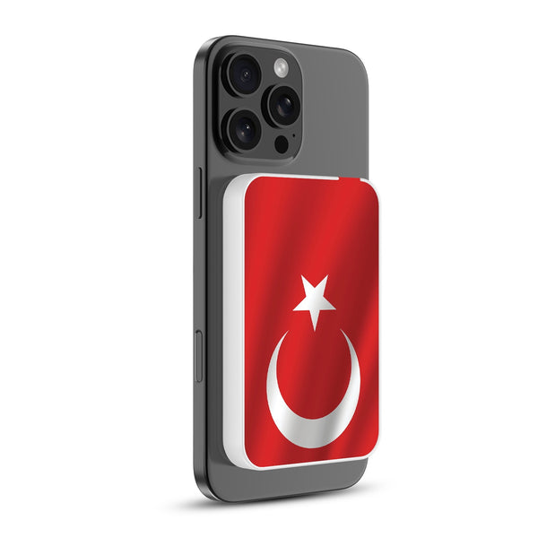 MyBat Design Lab 5000mAh Magnetic Wireless Power Bank - White - Turkey Flag - MPBBAT132-WH-161-2.jpg
