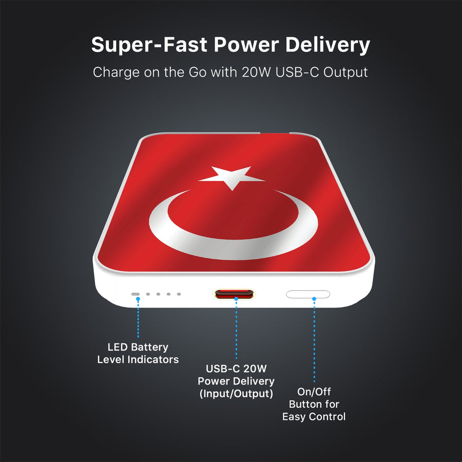 MyBat Design Lab 5000mAh Magnetic Wireless Power Bank - White - Turkey Flag - MPBBAT132-WH-161-7.jpg