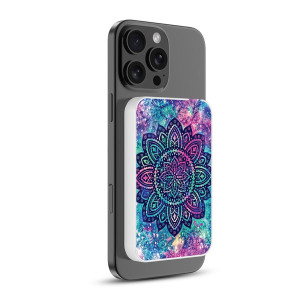 MyBat Design Lab 5000mAh Magnetic Wireless Power Bank - White - Cosmic Mandala - MPBBAT132-WH-165-2.jpg