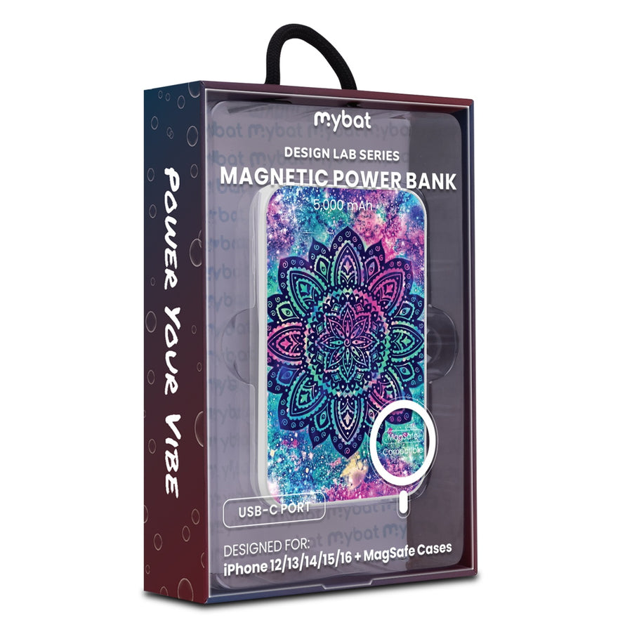 MyBat Design Lab 5000mAh Magnetic Wireless Power Bank - White - Cosmic Mandala - MPBBAT132-WH-165-9.jpg