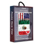 MyBat Design Lab 5000mAh Magnetic Wireless Power Bank - White - Mexican-American Flag