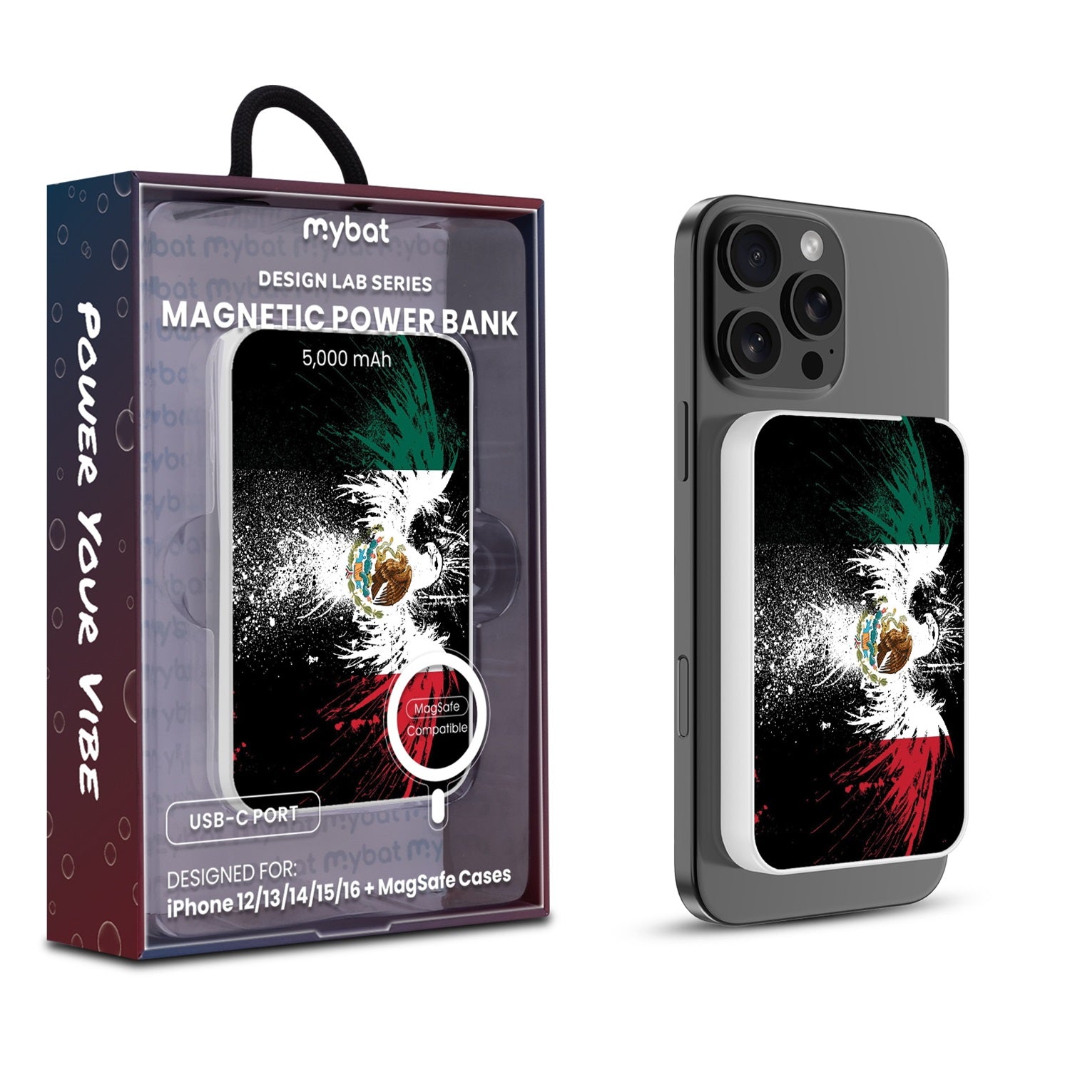 MyBat Design Lab 5000mAh Magnetic Wireless Power Bank - White - Mexican Heritage - MPBBAT132-WH-170-1.jpg