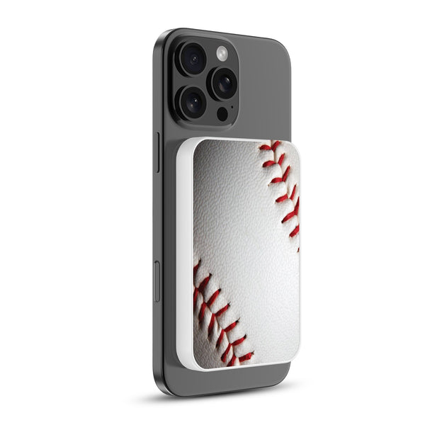 MyBat Design Lab 5000mAh Magnetic Wireless Power Bank - White - Baseball - MPBBAT132-WH-171-2.jpg