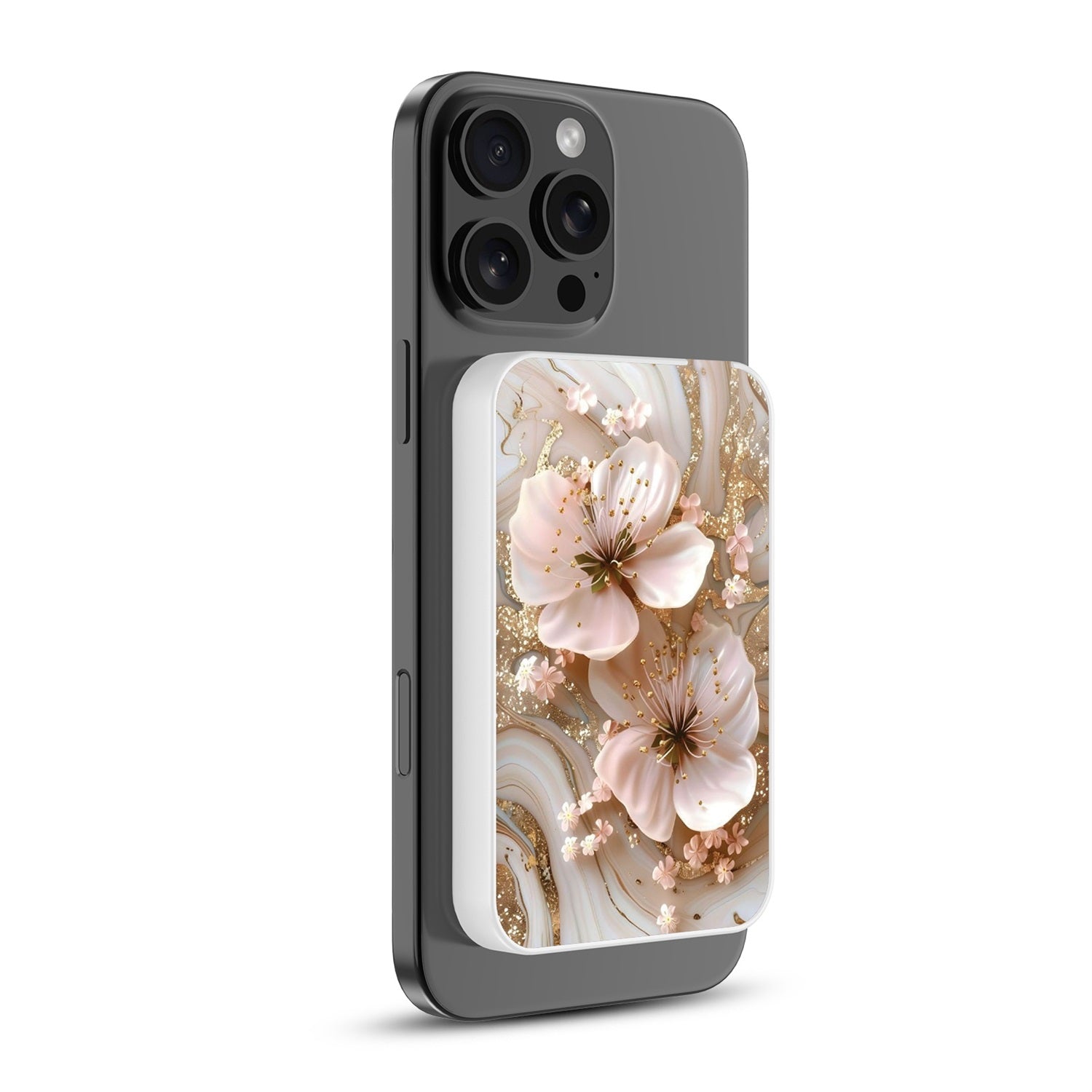 MyBat Design Lab 5000mAh Magnetic Wireless Power Bank - White - Golden Petal Glow - MPBBAT132-WH-186-2.jpg