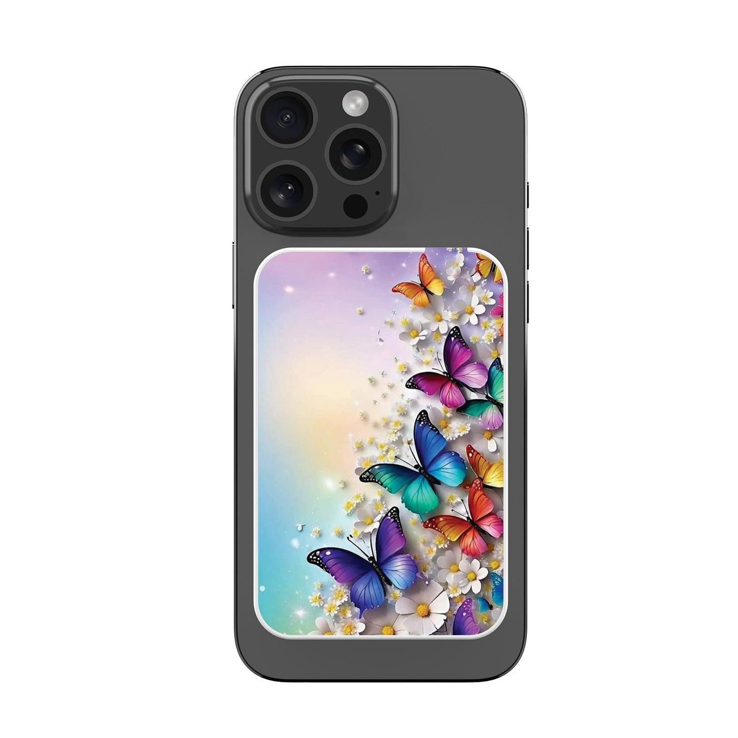 MyBat Design Lab 5000mAh Magnetic Wireless Power Bank - White - Rainbow Butterflies - MPBBAT132-WH-187-3.jpg