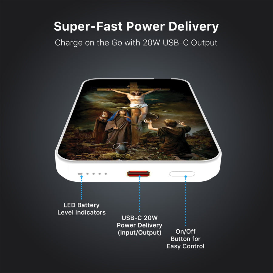 MyBat Design Lab 5000mAh Magnetic Wireless Power Bank - White - Jesus on the Cross - MPBBAT132-WH-197-7.jpg