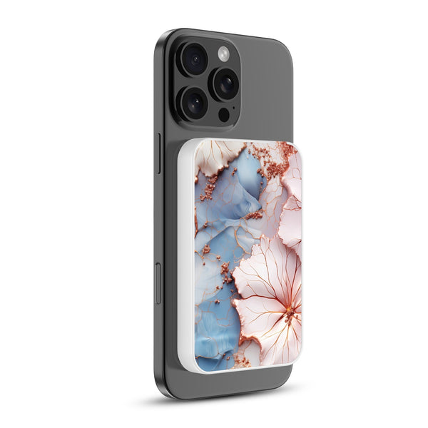 MyBat Design Lab 5000mAh Magnetic Wireless Power Bank - White - Petal Veins - MPBBAT132-WH-214-2.jpg