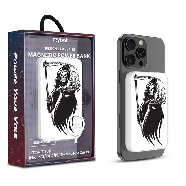 MyBat Design Lab 5000mAh Magnetic Wireless Power Bank - White - Grim Reaper - MPBBAT132-WH-240-1.jpg