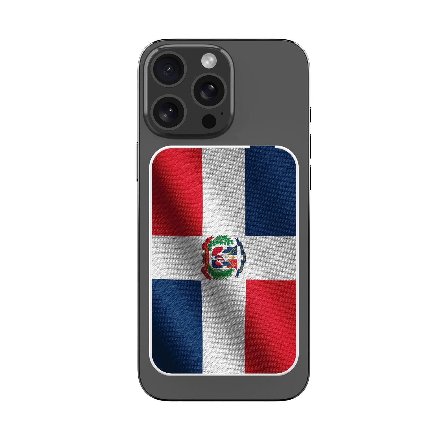MyBat Design Lab 5000mAh Magnetic Wireless Power Bank - White - Dominican Republic Flag - MPBBAT132-WH-307-3.jpg