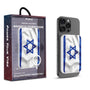 MyBat Design Lab 5000mAh Magnetic Wireless Power Bank - White - Israel Flag