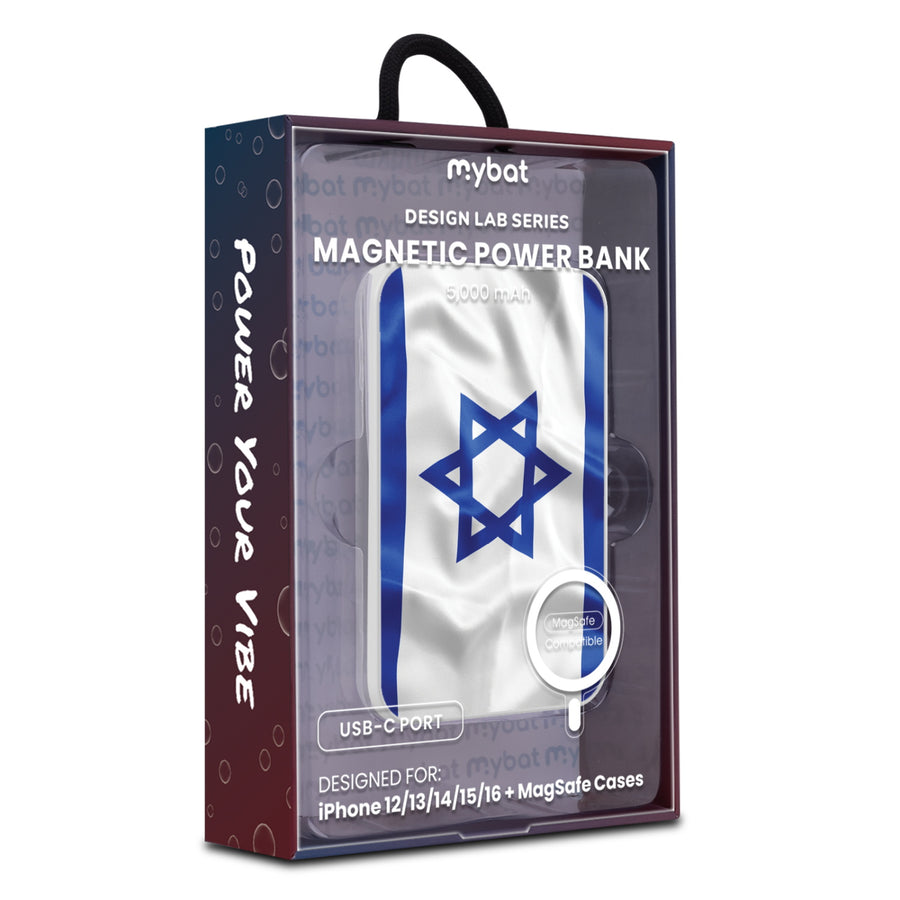 MyBat Design Lab 5000mAh Magnetic Wireless Power Bank - White - Israel Flag - MPBBAT132-WH-308-9.jpg