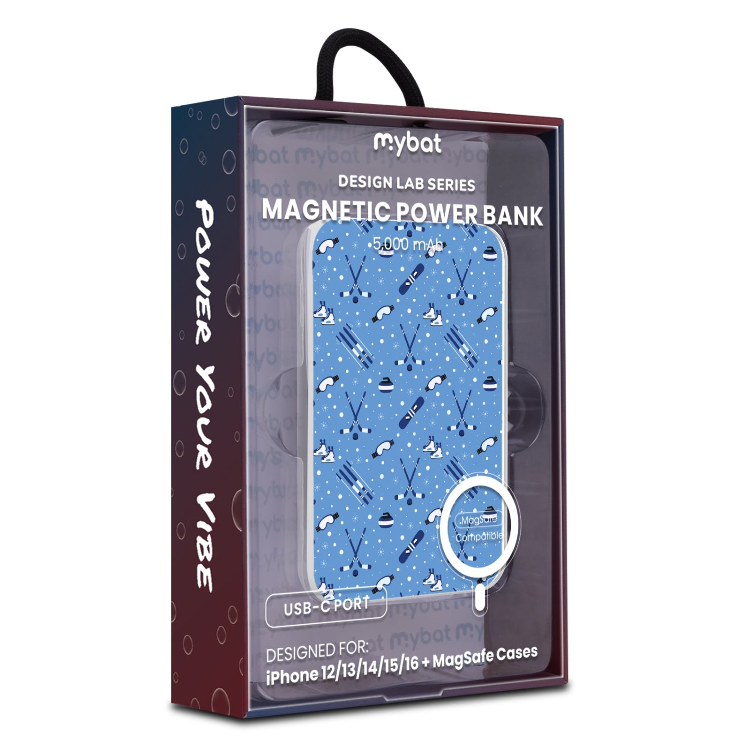MyBat Design Lab 5000mAh Magnetic Wireless Power Bank - White - Powder Pleasures