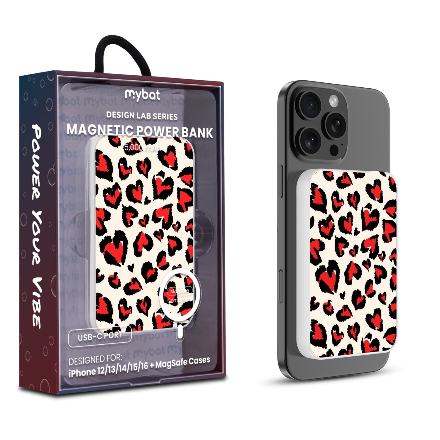 MyBat Design Lab 5000mAh Magnetic Wireless Power Bank - White - Wild Hearts - MPBBAT132-WH-340-1.jpg