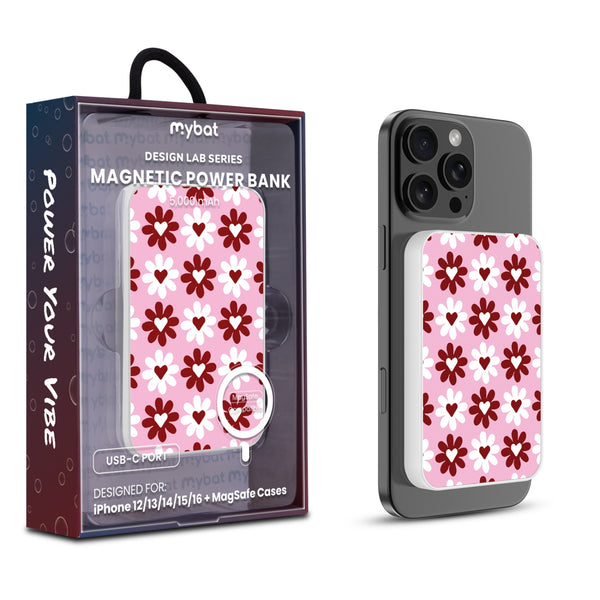MyBat Design Lab 5000mAh Magnetic Wireless Power Bank - White - Love in Bloom - MPBBAT132-WH-341-1.jpg