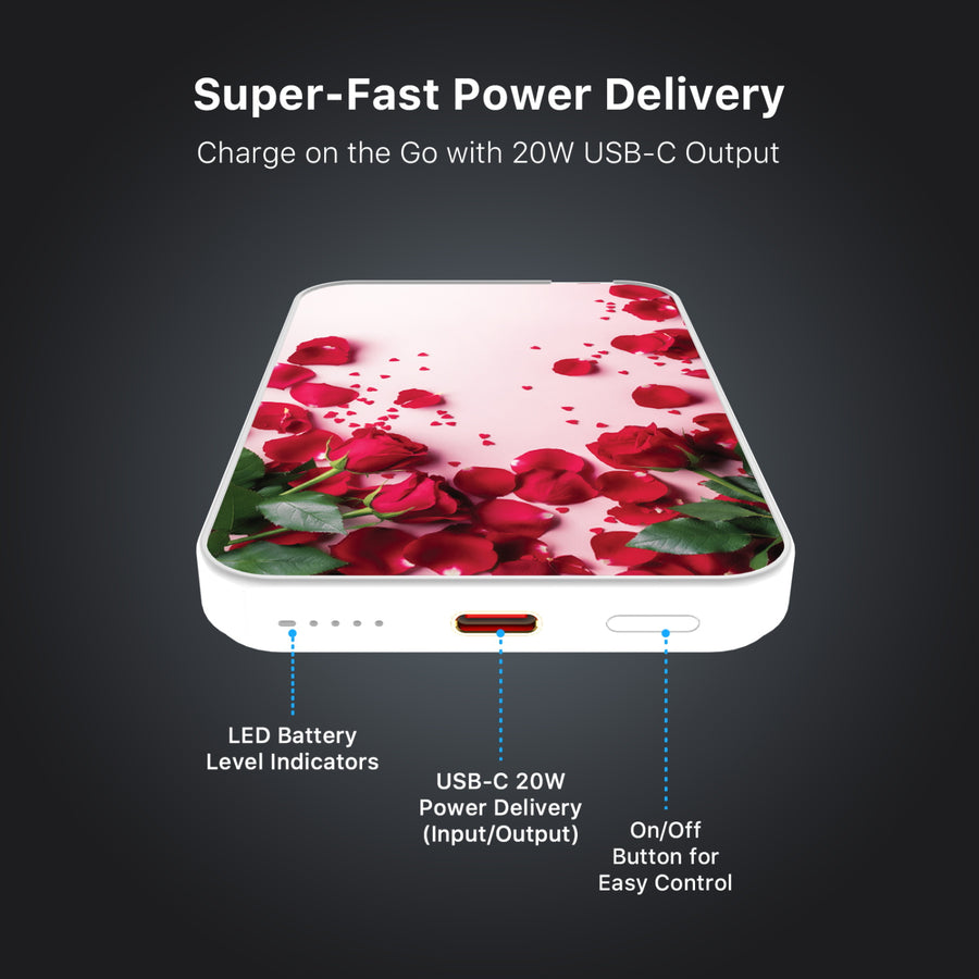 MyBat Design Lab 5000mAh Magnetic Wireless Power Bank - White - Rose Petals - MPBBAT132-WH-342-7.jpg