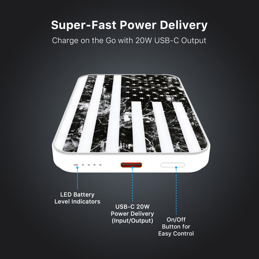 MyBat Design Lab 5000mAh Magnetic Wireless Power Bank - White - Distress US Flag - MPBBAT132-WH-344-7.jpg