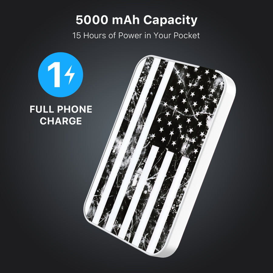 MyBat Design Lab 5000mAh Magnetic Wireless Power Bank - White - Distress US Flag - MPBBAT132-WH-344-8.jpg