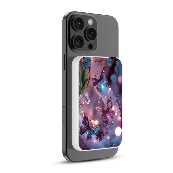 MyBat Design Lab 5000mAh Magnetic Wireless Power Bank - White - Magical Butterflies - MPBBAT132-WH-349-2.jpg